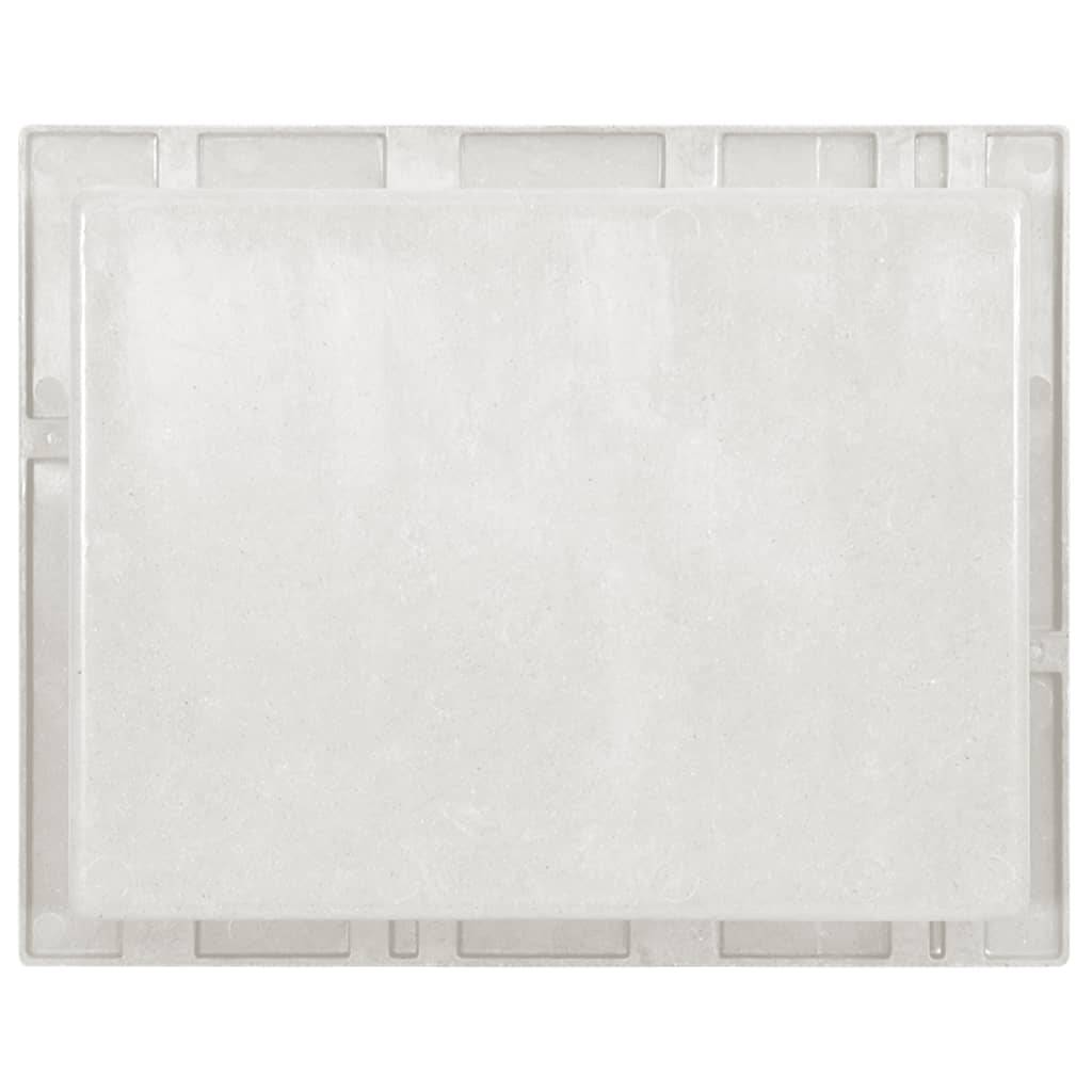 vidaXL Duschnische Mattweiß 41x51x10 cm