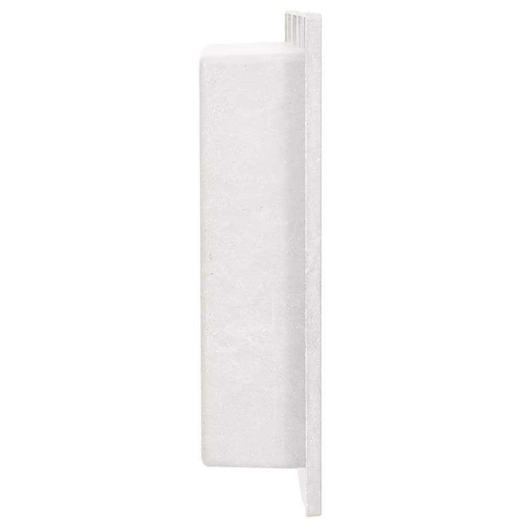 vidaXL Duschnische Mattweiß 41x51x10 cm