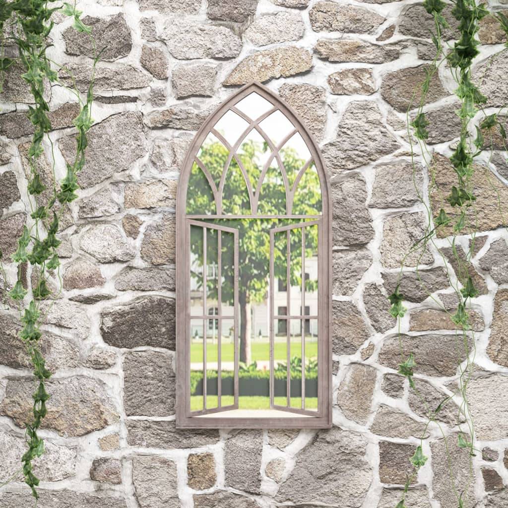 vidaXL Gartenspiegel Sand 100x45 cm Eisen