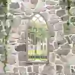 vidaXL Gartenspiegel Sand 100x45 cm Eisen vidaXL Gartenspiegel Sand 100x45 cm Eisen