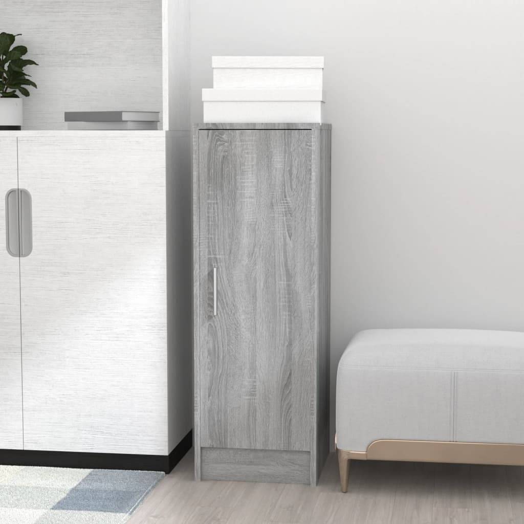 vidaXL Schuhregal Grau Sonoma 32x35x92 cm Holzwerkstoff