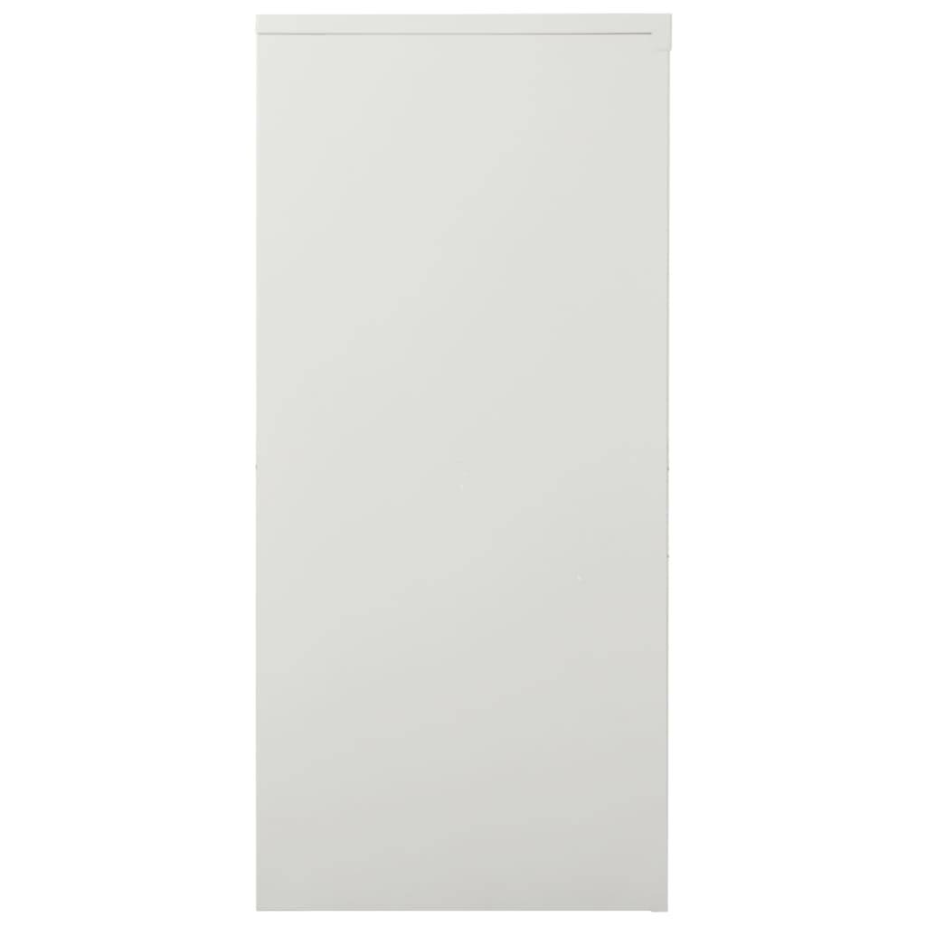 vidaXL Schrank mit Schiebetür Hellgrau 90x40x90 cm Stahl