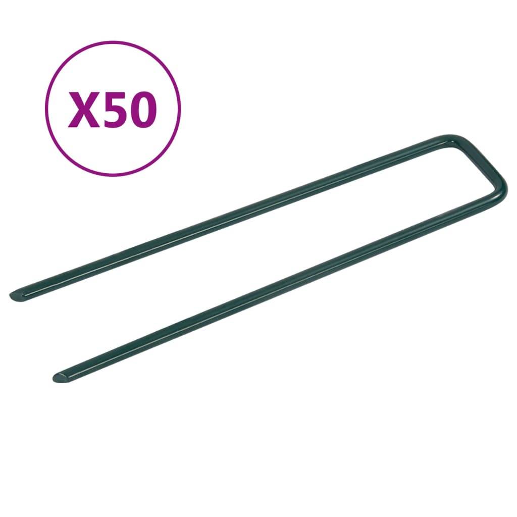 vidaXL Nägel für Kunstrasen 50 Stk. U-Form Eisen