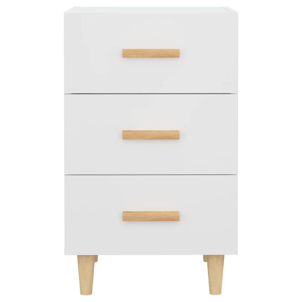 vidaXL Nachttisch Weiß 40x40x66 cm Holzwerkstoff