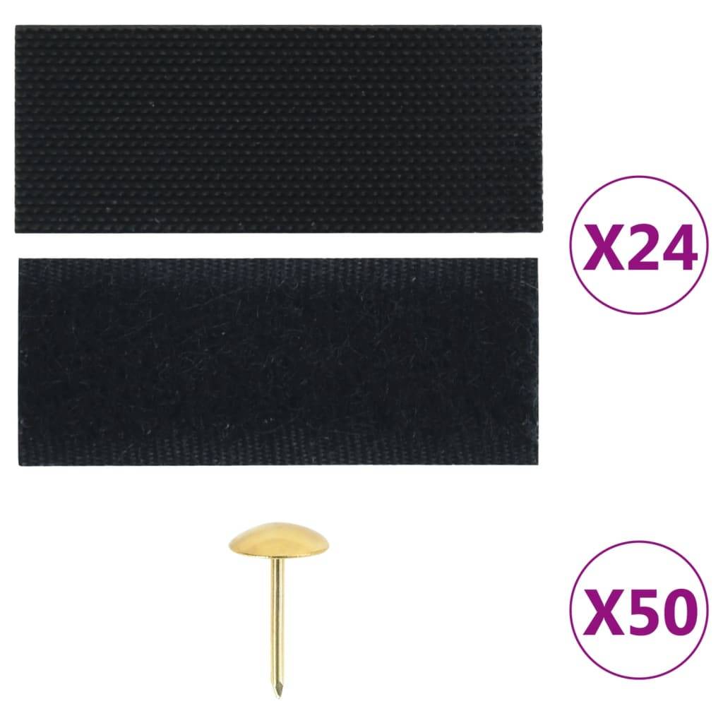 vidaXL Fliegengitter-Türvorhänge 2 Stk. Magnet Schwarz 220x100 cm