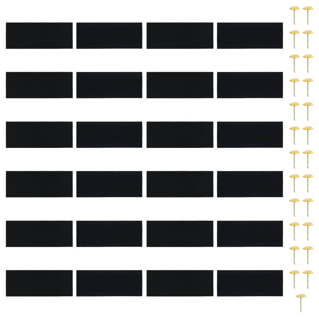 vidaXL Fliegengitter-Türvorhänge 2 Stk. Magnet Schwarz 220x100 cm