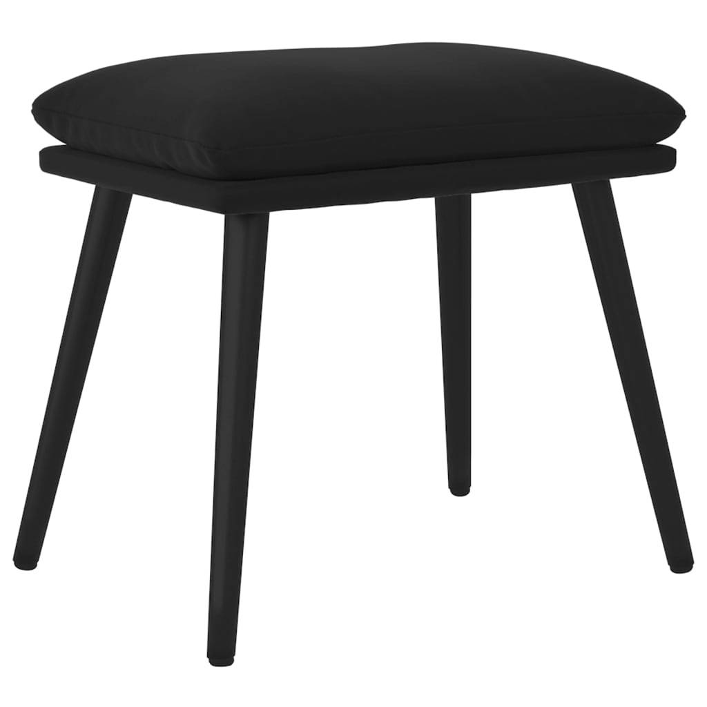 vidaXL Fußhocker Schwarz 45x29,5x35 cm Samt