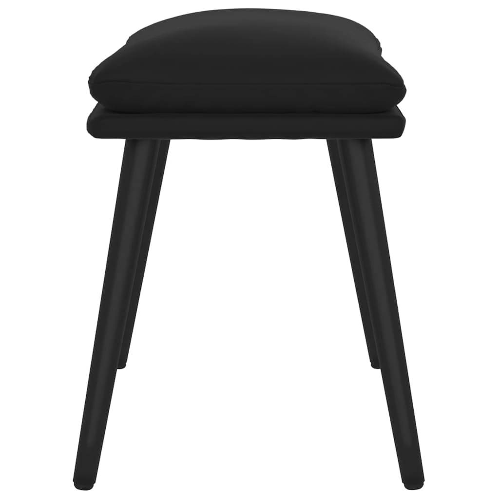 vidaXL Fußhocker Schwarz 45x29,5x35 cm Samt