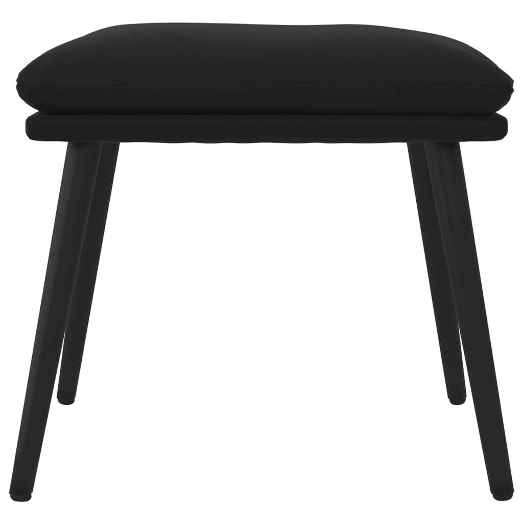 vidaXL Fußhocker Schwarz 45x29,5x35 cm Samt