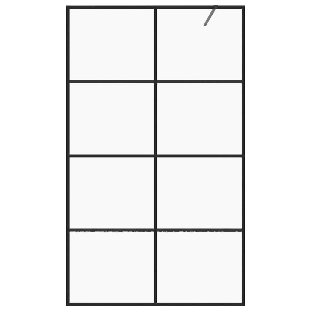 vidaXL Duschwand für Begehbare Dusche mit Klarem ESG Glas 115x195 cm
