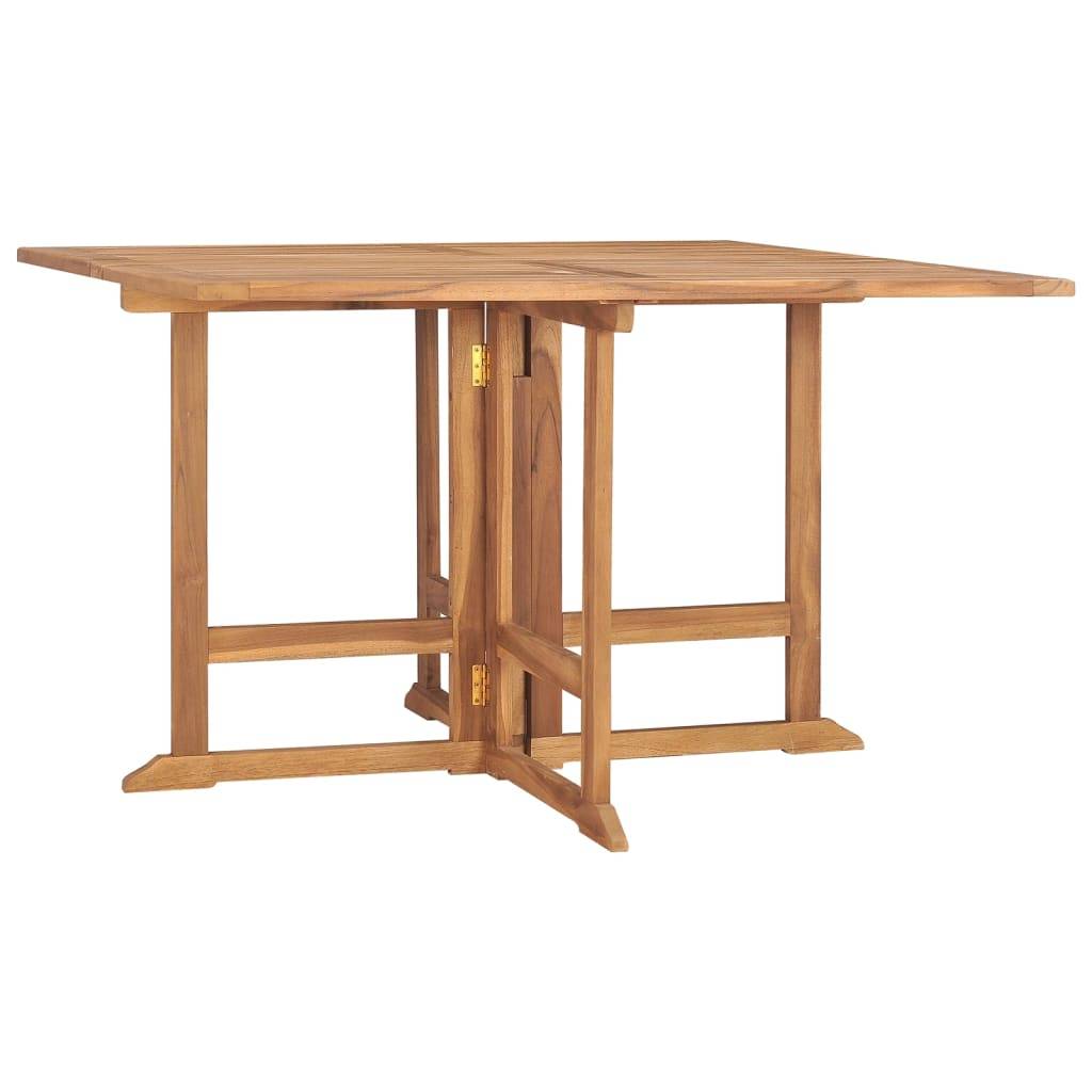 vidaXL 5-tlg. Garten-Essgruppe Klappbar Massivholz Teak