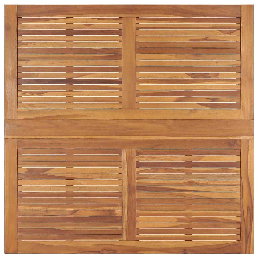 vidaXL Garten-Esstisch Klappbar 110x110x75 cm Massivholz Teak