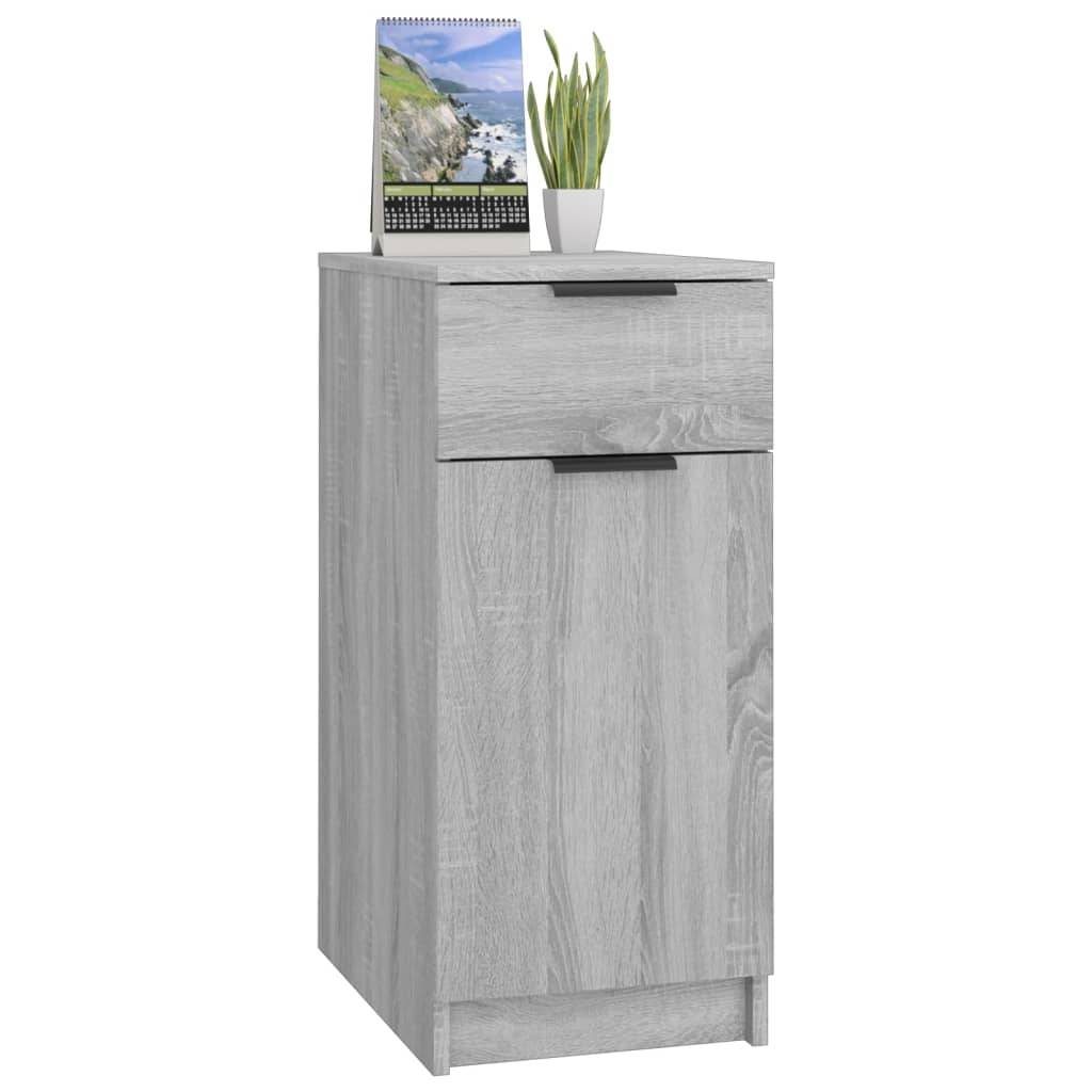 vidaXL Schreibtischschrank Grau Sonoma 33,5x50x75 cm Holzwerkstoff