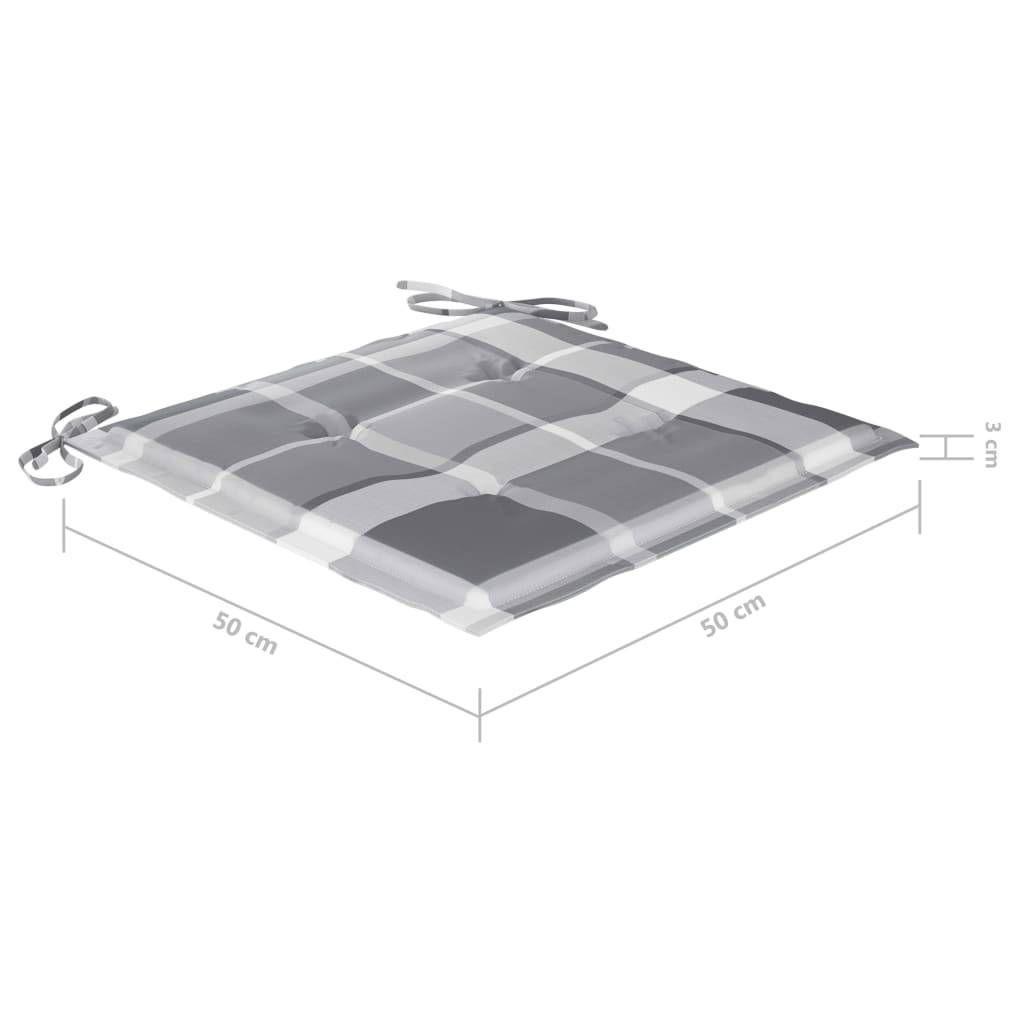 vidaXL Garten-Essstühle 6 Stk. mit Kissen Massivholz Akazie
