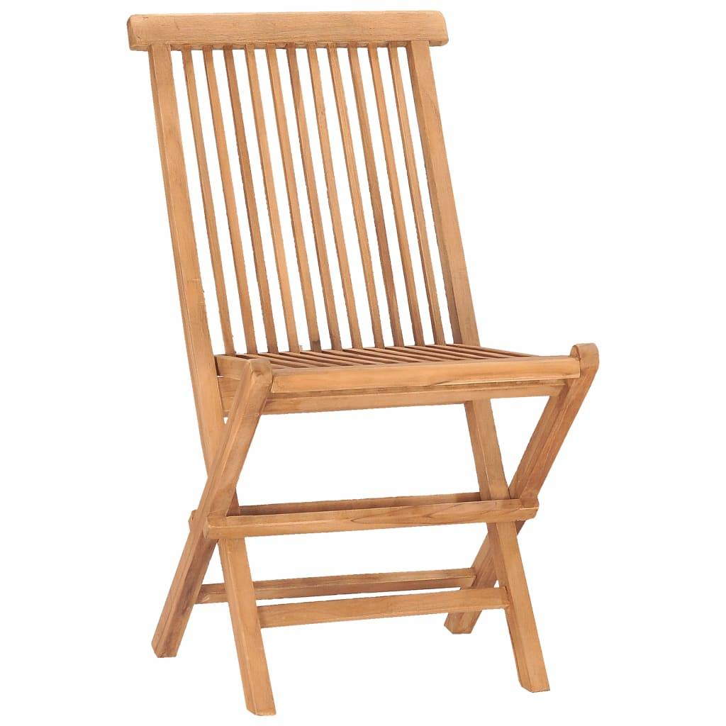 vidaXL 3-tlg. Garten-Essgruppe mit Kissen Klappbar Massivholz Teak