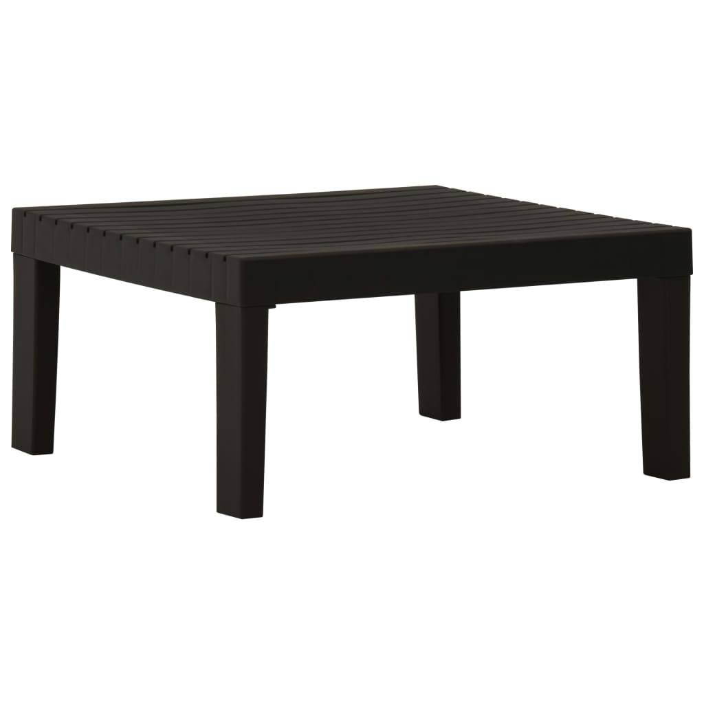 vidaXL 6-tlg. Garten-Lounge-Set mit Auflagen Kunststoff Grau