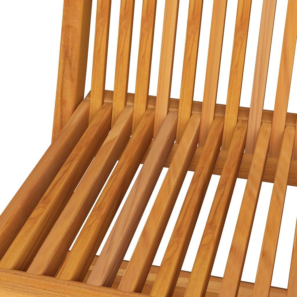 vidaXL Klappbare Gartenstühle 8 Stk. Massivholz Teak