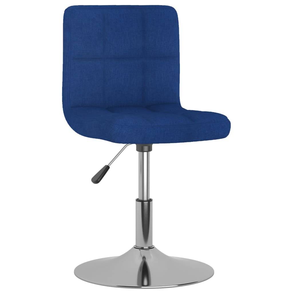 vidaXL Esszimmerstühle 6 Stk. Drehbar Blau Stoff