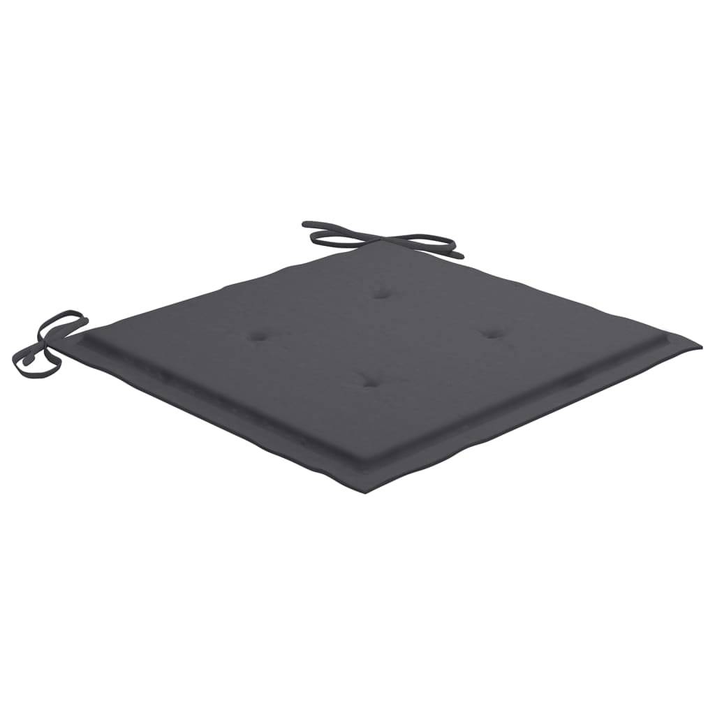 vidaXL Gartenstühle 6 Stk. mit Kissen Massivholz Akazie