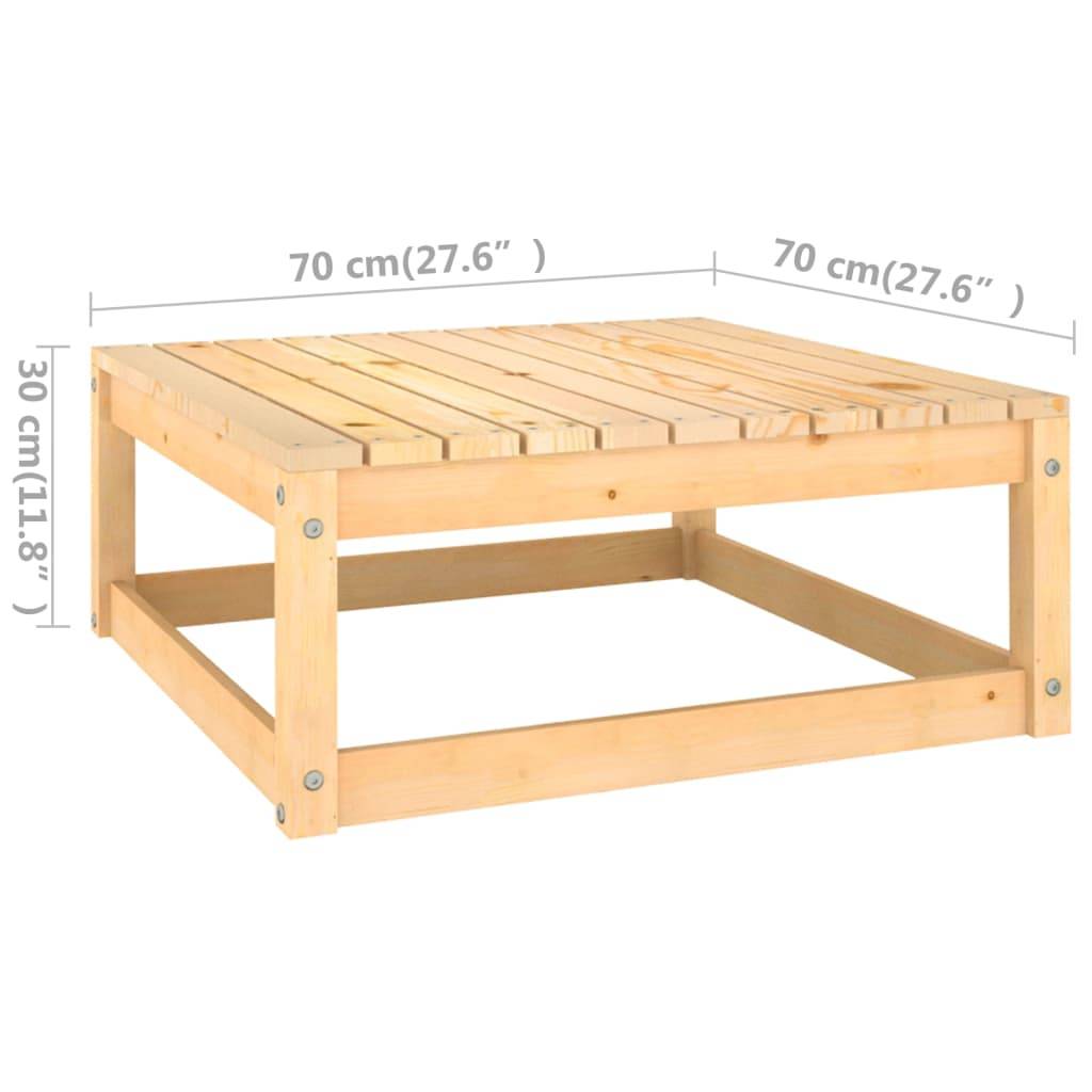 vidaXL 5-tlg. Garten-Lounge-Set mit Kissen Massivholz Kiefer