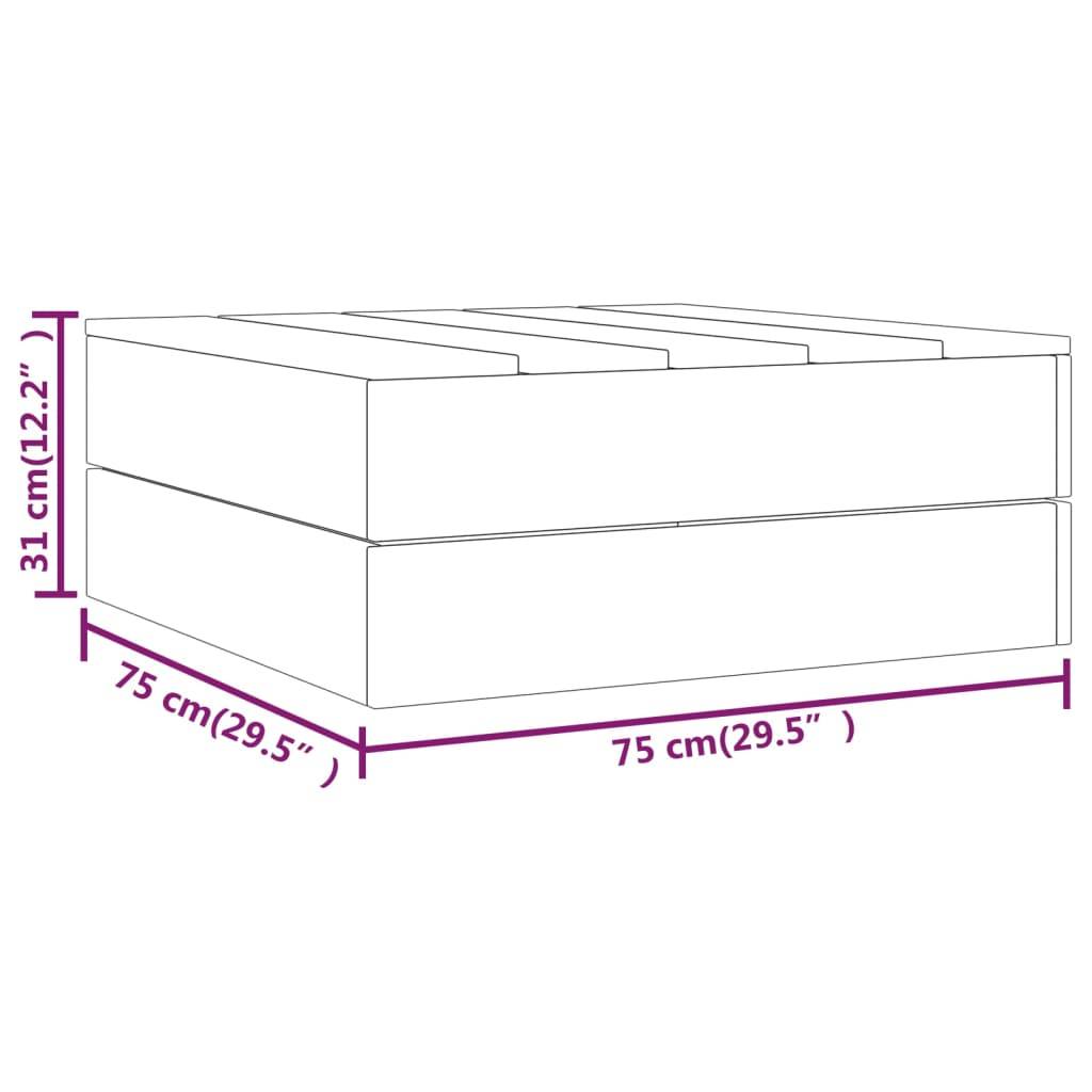 vidaXL 4-tlg. Garten-Lounge-Set Imprägniertes Massivholz Kiefer