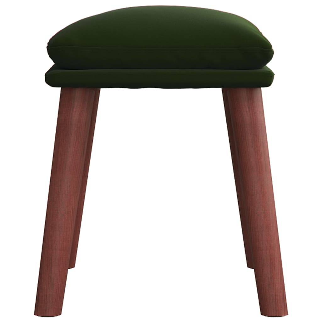 vidaXL Fußhocker Dunkelgrün 45x29,5x35 cm Samt