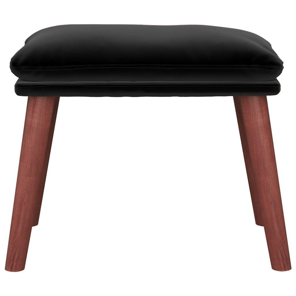 vidaXL Fußhocker Schwarz 45x29,5x35 cm Samt
