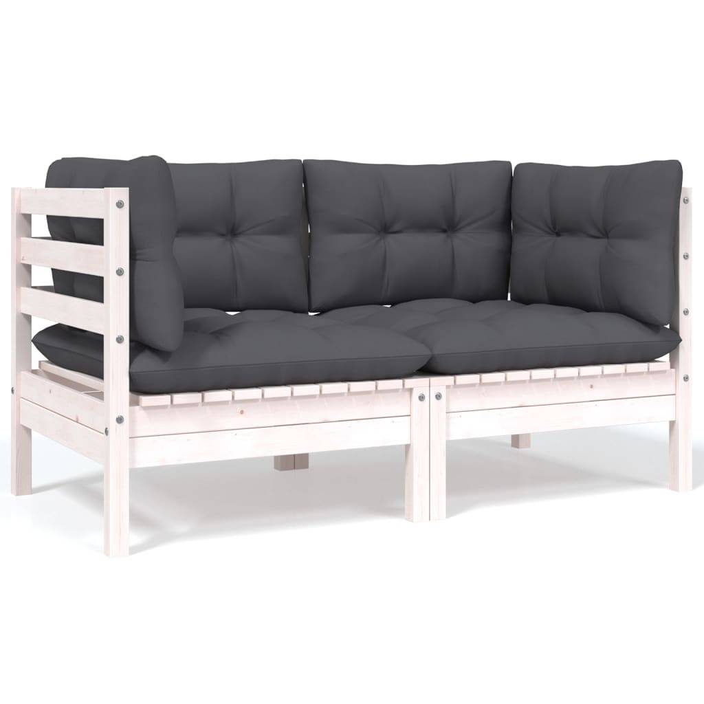vidaXL 8-tlg. Garten-Lounge-Set mit Kissen Kiefer Massivholz