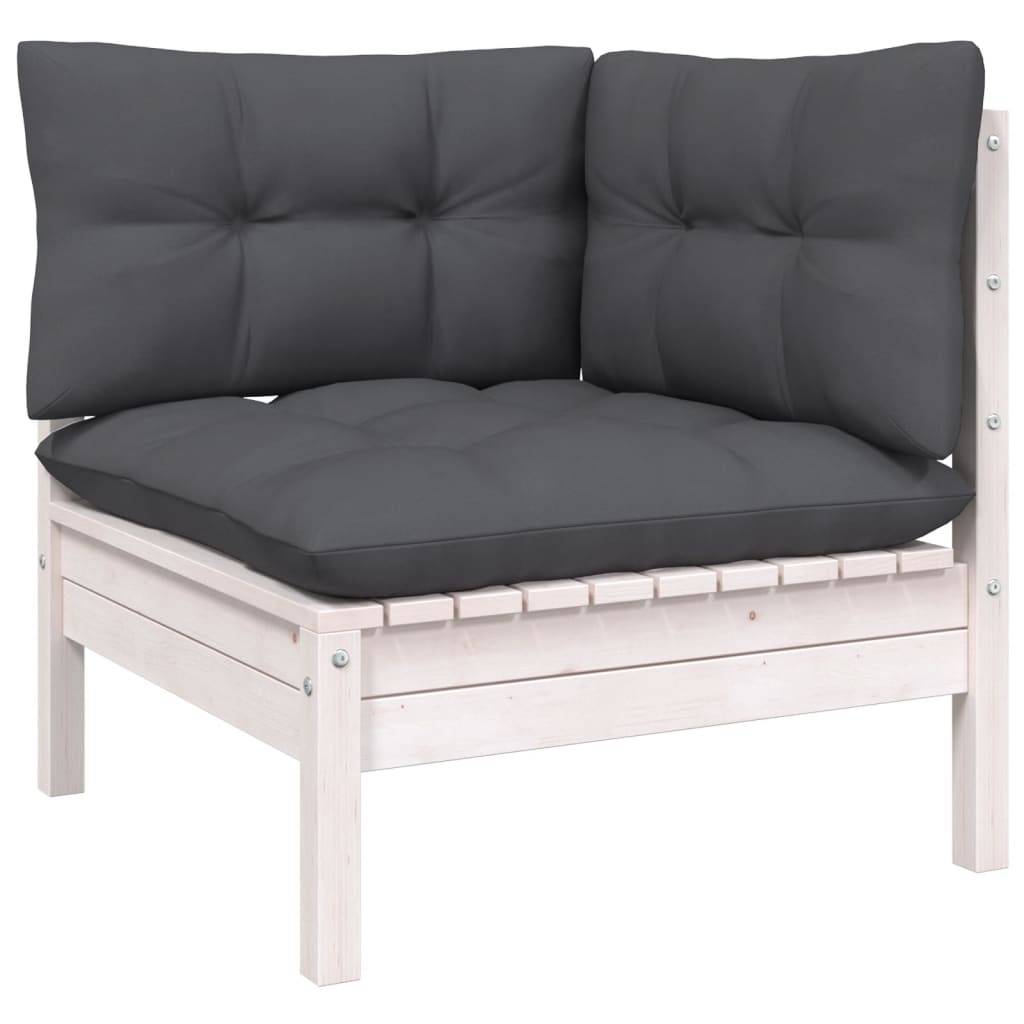 vidaXL 13-tlg. Garten-Lounge-Set mit Anthrazit Kissen Kiefernholz