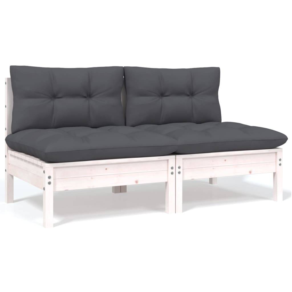 vidaXL 9-tlg. Garten-Lounge-Set mit Kissen Kiefer Massivholz