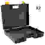 vidaXL Universal-Werkzeugkoffer mit Schaumgummi 2 Stk. Polypropylen