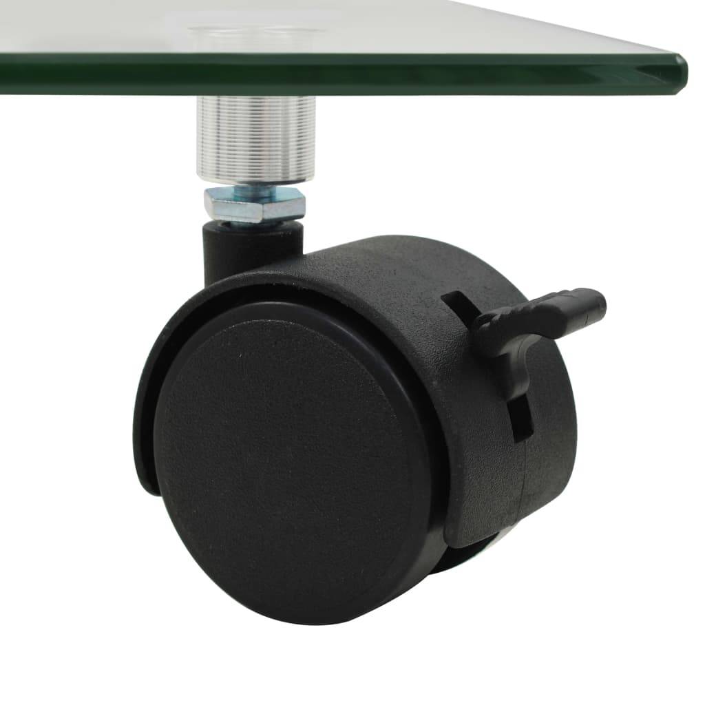 vidaXL Pflanzenroller 4 Stk. 35x35 cm Hartglas Quadratisch