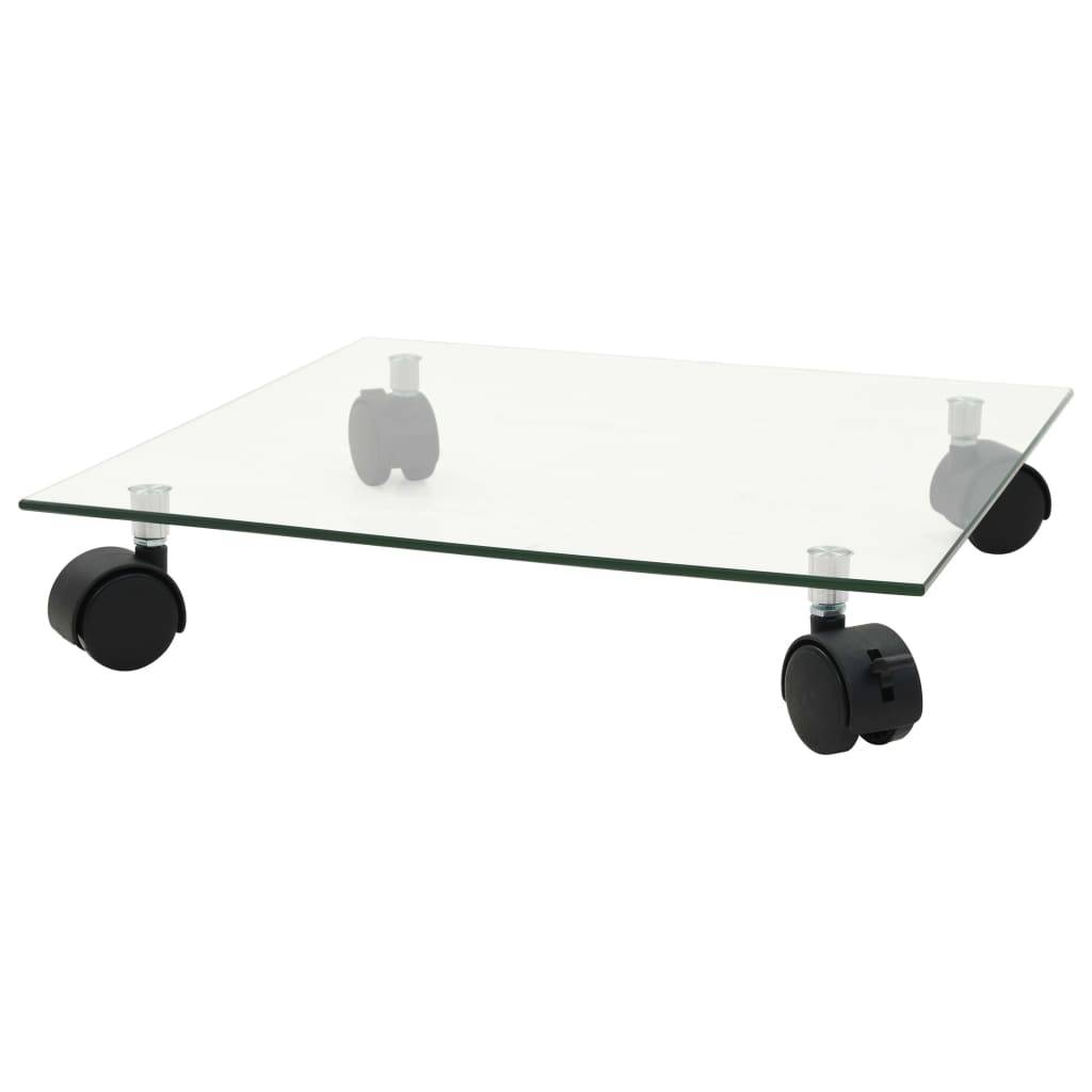 vidaXL Pflanzenroller 4 Stk. 35x35 cm Hartglas Quadratisch