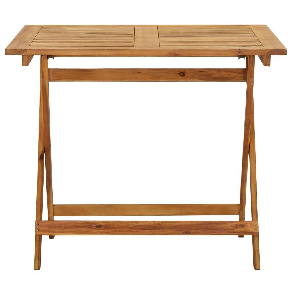 vidaXL Klappbarer Gartentisch 90x90x75 cm Massivholz Akazie