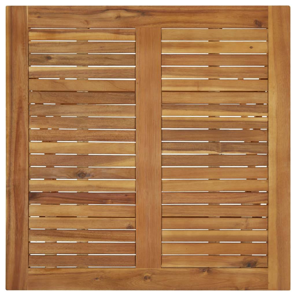 vidaXL Klappbarer Gartentisch 90x90x75 cm Massivholz Akazie