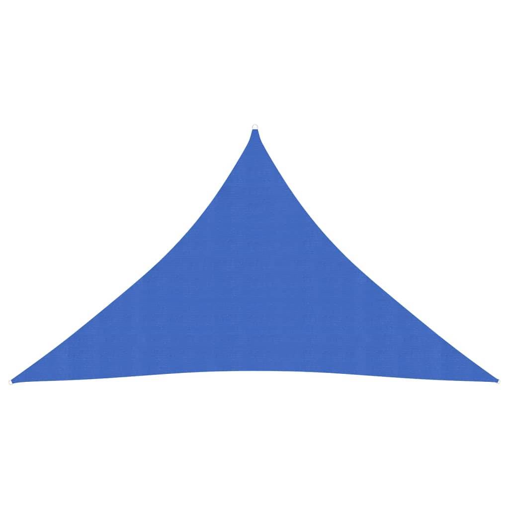 vidaXL Sonnensegel 160 g/m² Blau 3,5x3,5x4,9 m HDPE