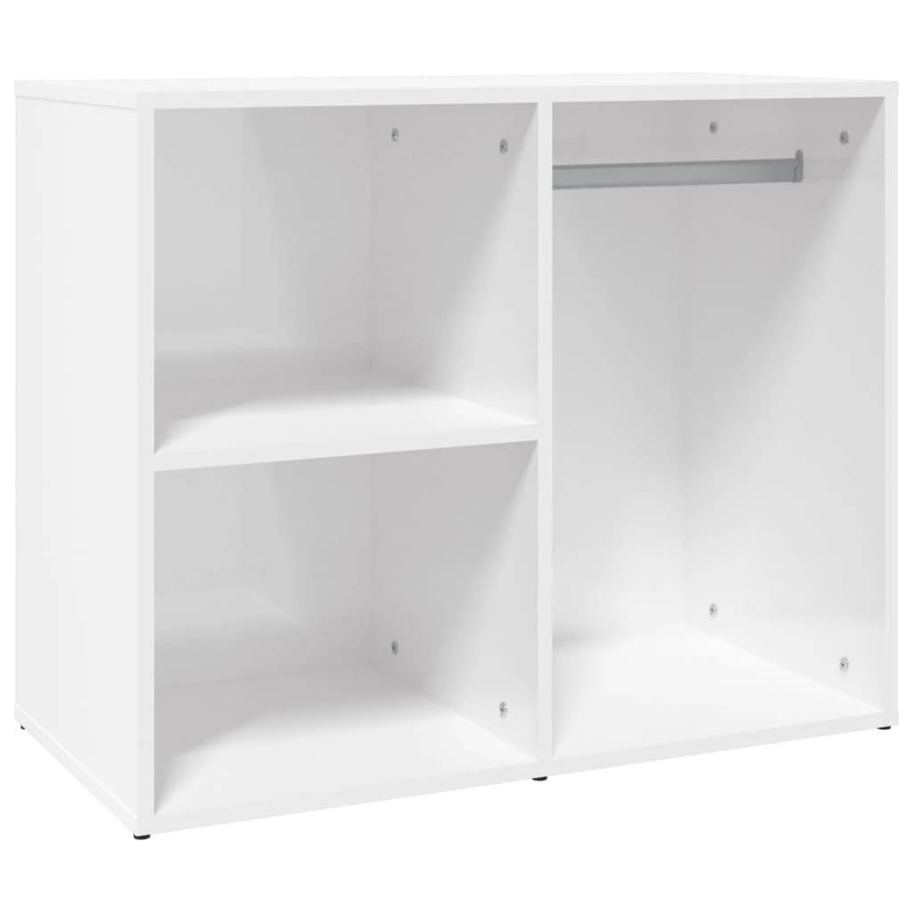 vidaXL Regal für Schminktisch Hochglanz-Weiß 80x40x65 cm Holzwerkstoff