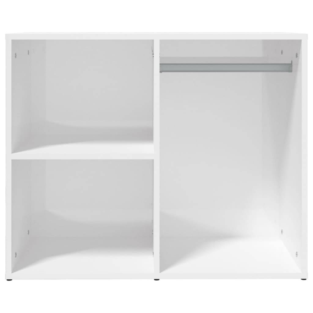 vidaXL Regal für Schminktisch Hochglanz-Weiß 80x40x65 cm Holzwerkstoff