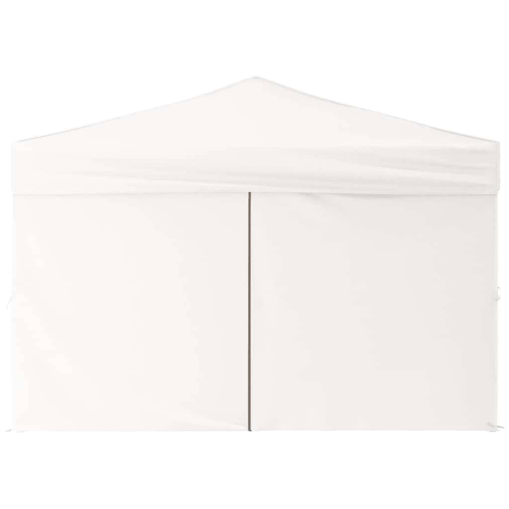 vidaXL Partyzelt Faltbar mit Seitenwänden Weiß 3x3 m