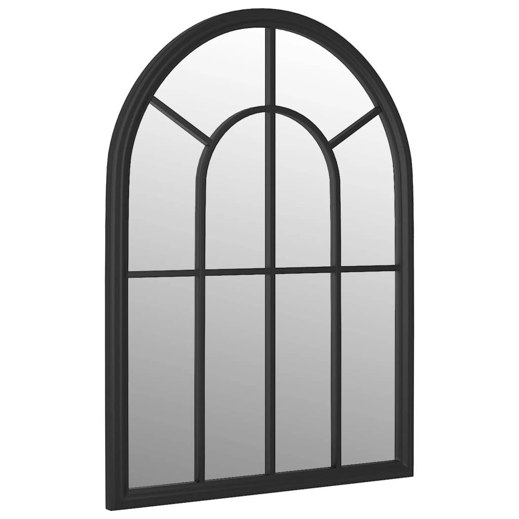 vidaXL Spiegel Schwarz 60x45 cm Eisen für den Innenbereich