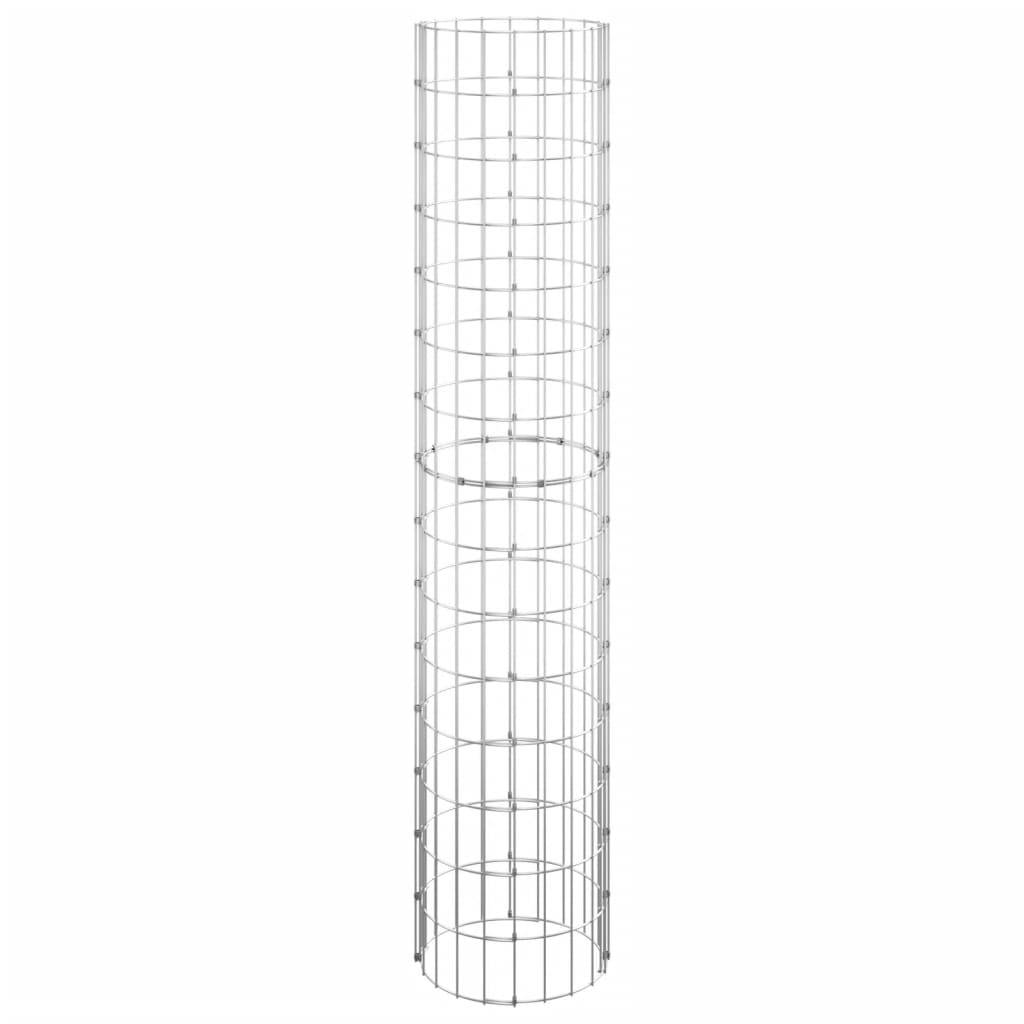 vidaXL Gabionen-Hochbeete 3 Stk. Rund Verzinkter Stahl Ø30x150 cm