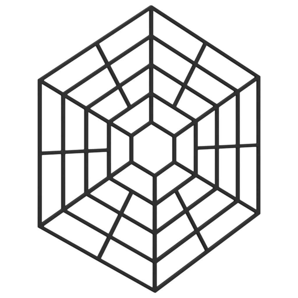 vidaXL Teichgitter 40 Stk. Schwarz Polypropylen