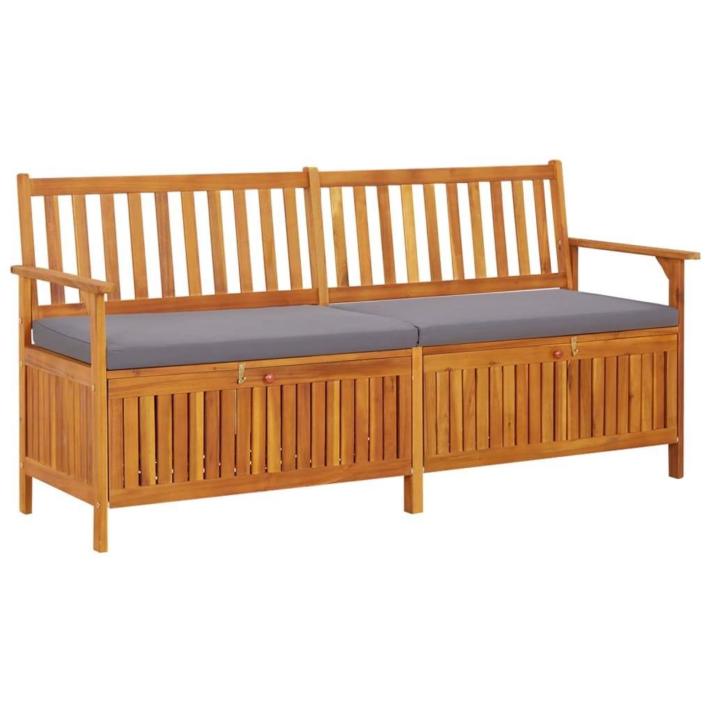 vidaXL Truhenbank mit Kissen 170 cm Massivholz Akazie