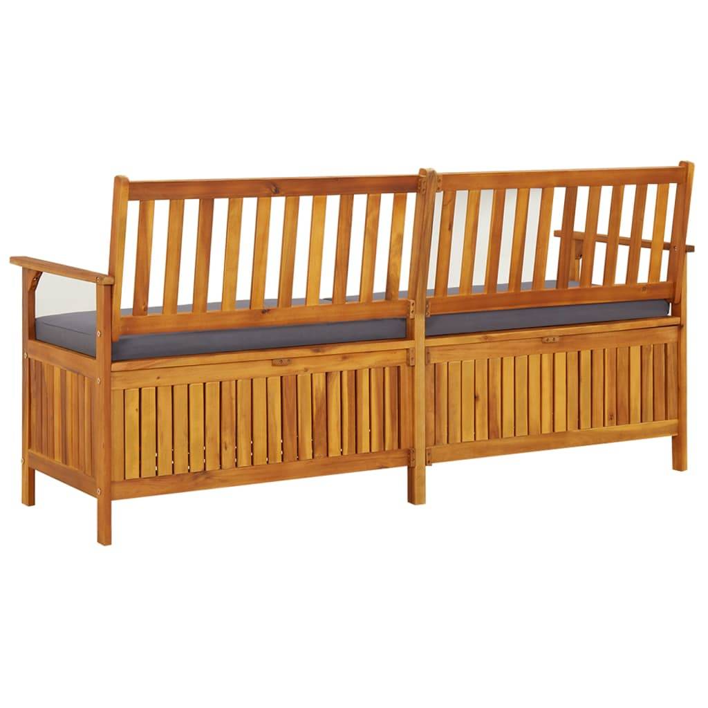 vidaXL Truhenbank mit Kissen 170 cm Massivholz Akazie