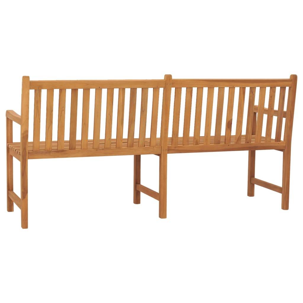 vidaXL Gartenbank 180 cm Massivholz Teak