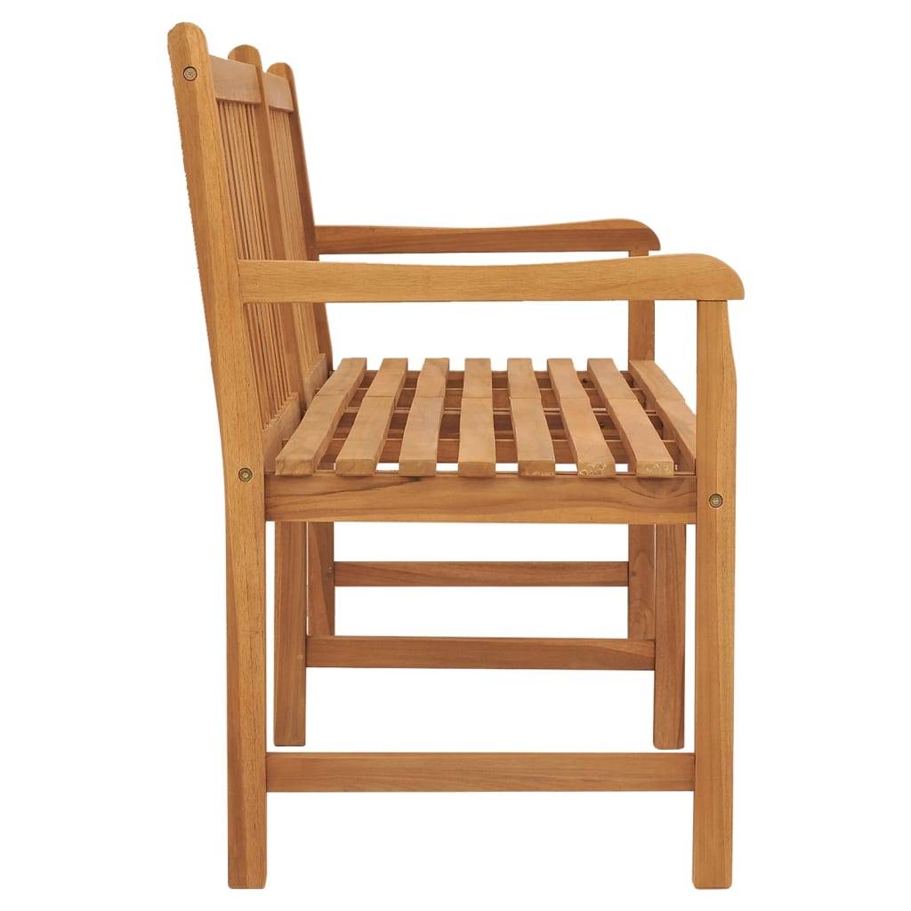 vidaXL Gartenbank 180 cm Massivholz Teak