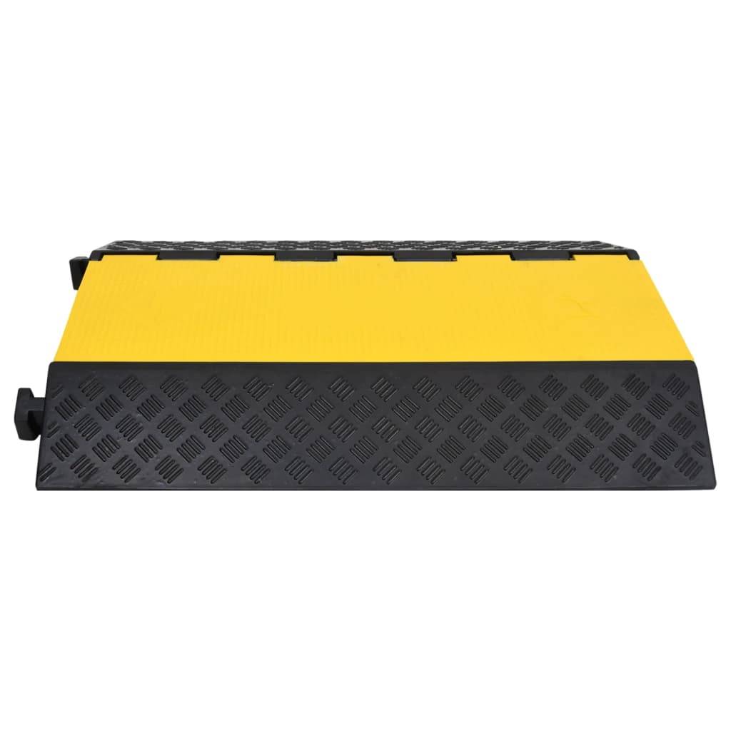 vidaXL Kabelbrücke 2 Kanäle Gummi 90 cm