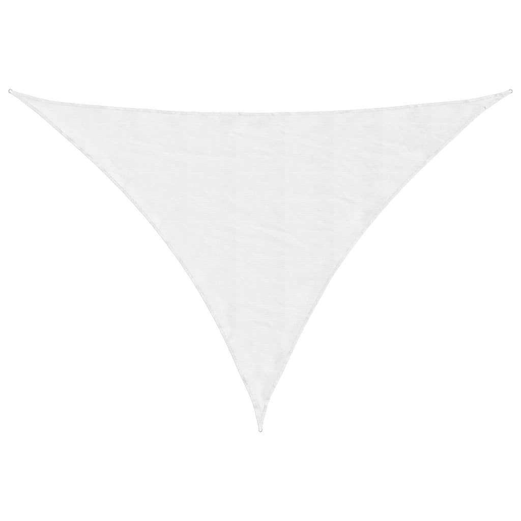 vidaXL Sonnensegel Oxford-Gewebe Dreieckig 3,5x3,5x4,9 m Weiß