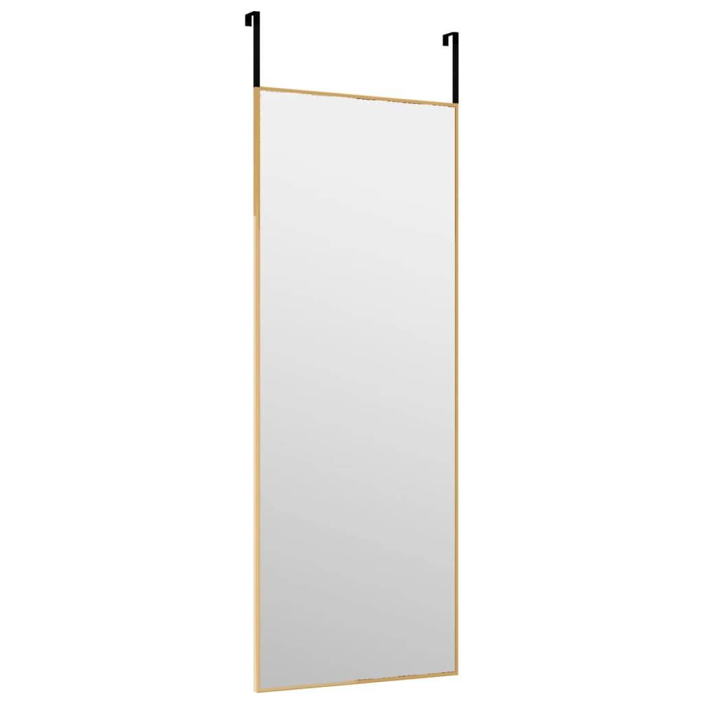 vidaXL Türspiegel Golden 30x80 cm Glas und Aluminium