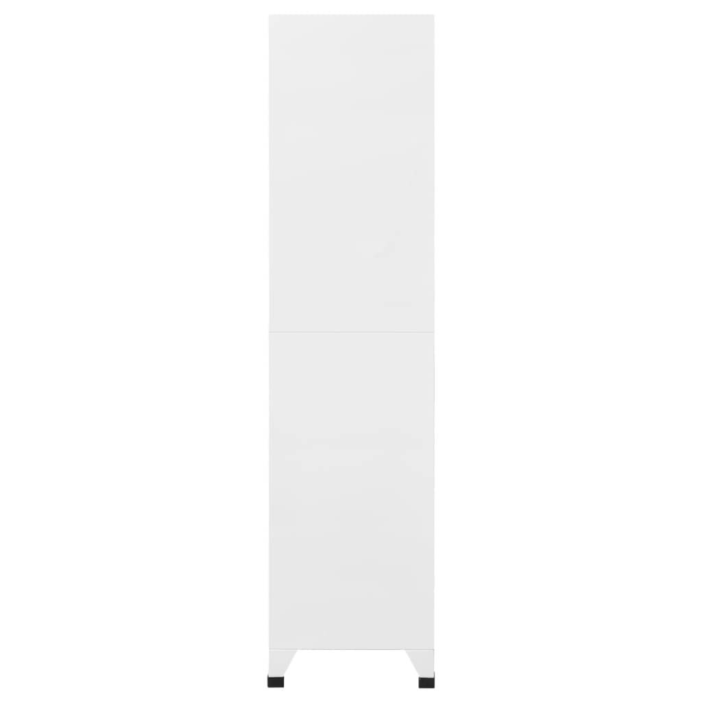 vidaXL Schließfachschrank mit 9 Fächern Stahl 90x45x180 cm Grau